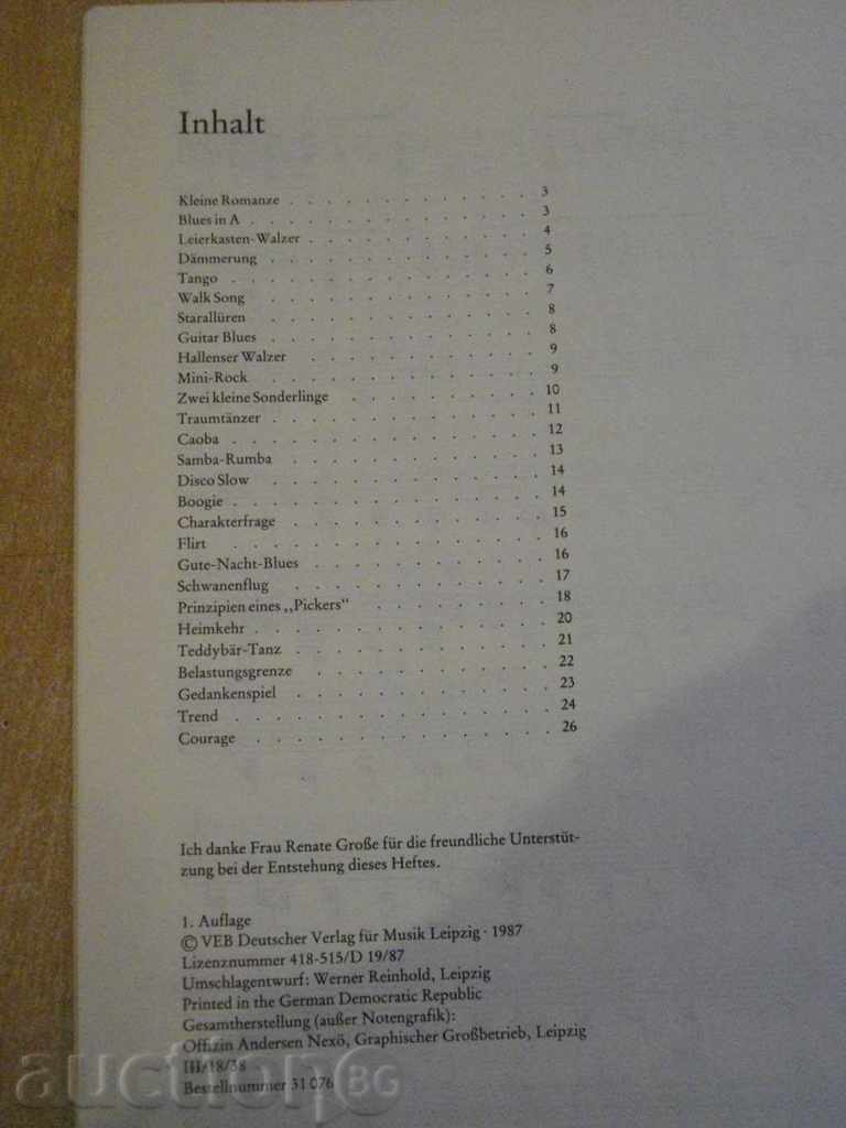 "SOUNDS FOR GUITAR - Uwe Schreiber" - 28 pp. - 6 "SOUNDS FOR GUITAR - Uwe Schreiber" - 28 pp. - 6