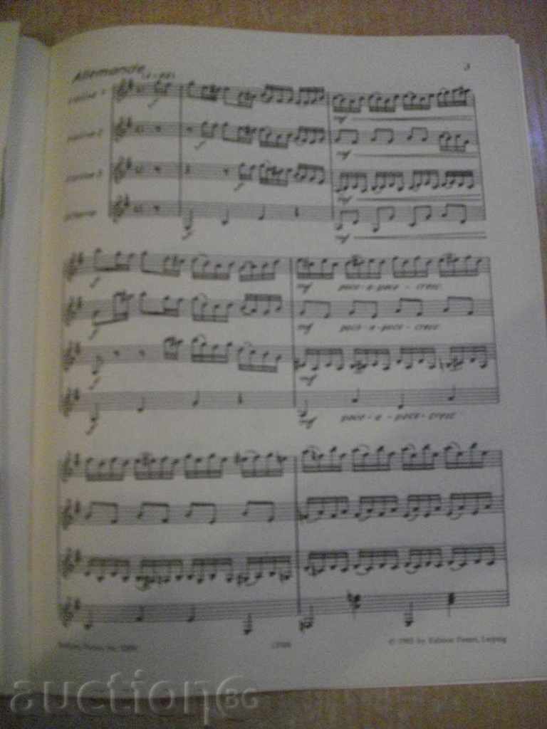 Auction Book "SUITE IM ALTEN STIL for 3 Violin and Gitarre" -60p Auction Book "SUITE IM ALTEN STIL for 3 Violin and Gitarre" -60p