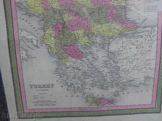Auction Old Map of the Ottoman Empire portrait, painting 19th century Auction Old Map of the Ottoman Empire portrait, painting 19th century