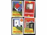 4 etichete matchbox din Cehoslovacia Lot 1126