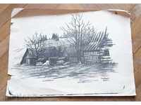 1,180 Prodan Prodanov peisaj semnat 1963. R.30 / 41 cm