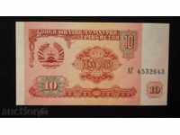 10 ruble 1994 UNC TADJIKISTAN