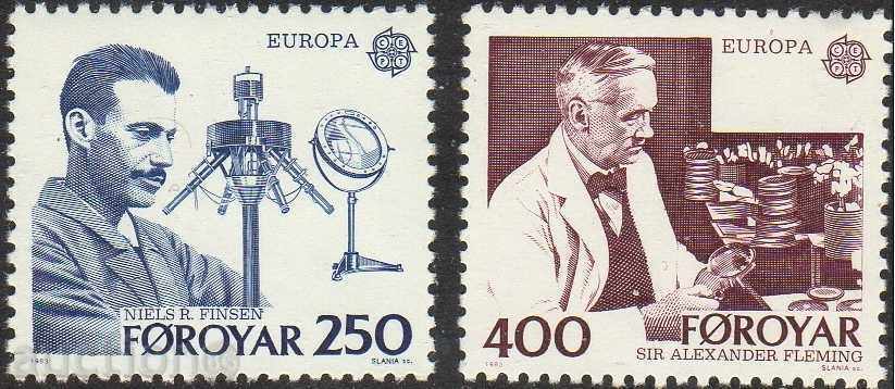 Чисти марки Европа СЕПТ 1983 от Фарьорски острови