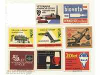8 etichete de potrivire din lotul cehoslovac 161