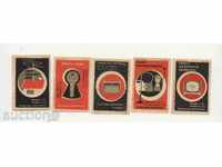 5 match tags from the Czechoslovak Lot 131