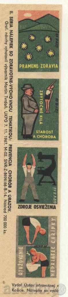 4 etichete matchbox din Cehoslovacia Lot 714