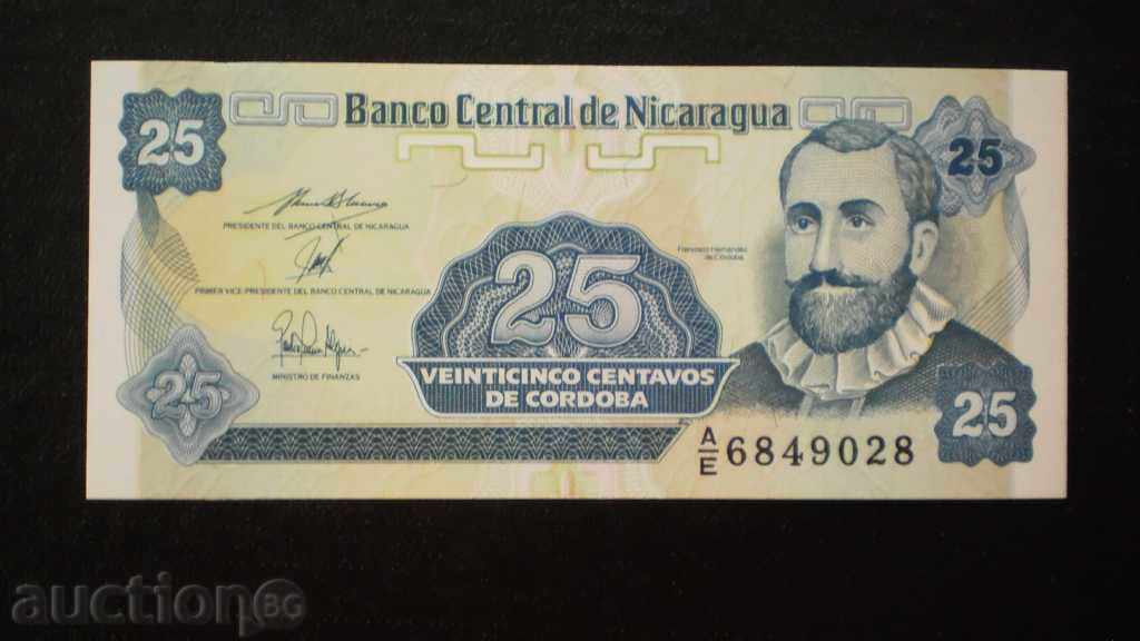 25 TSENTAVO 1985 Νικαράγουα UNC με τιμή € 1.53 | 2.99 BGN