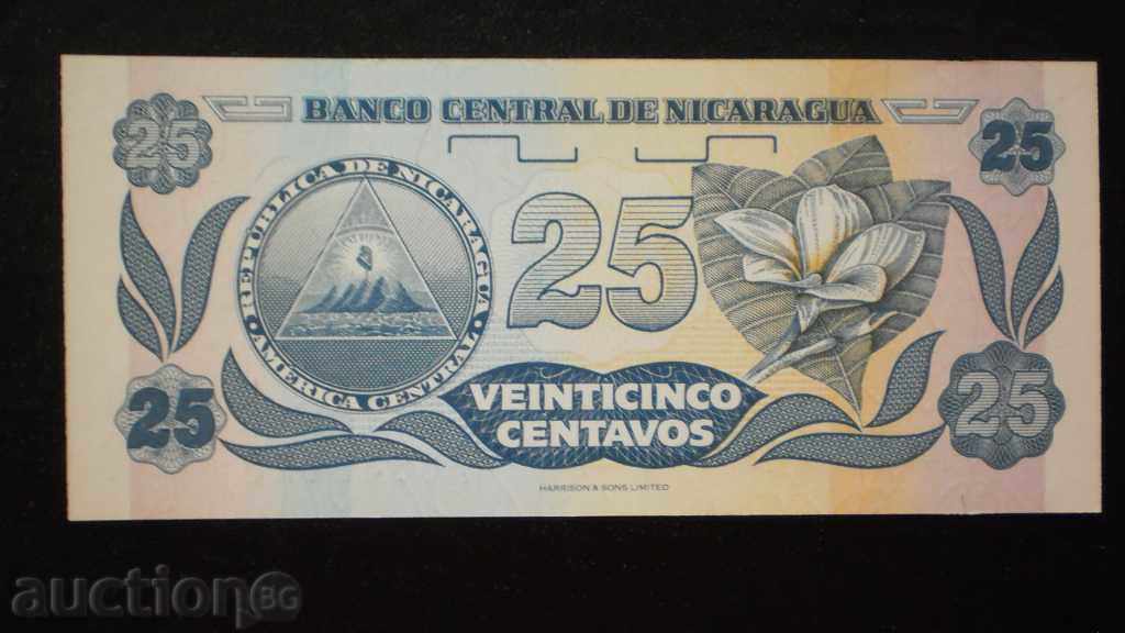 25 TSENTAVO 1985 Nicaragua UNC