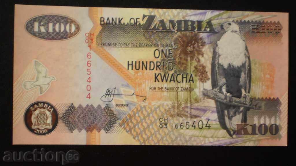 ZAMBIA 100 Kwacha 2006 UNC