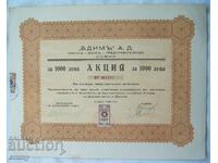 Share 1000 leva Bdim AD Exports - Import, Sofia 1943