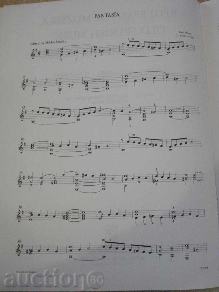 Auction Book "RÉGI SPANYOL MUZSIKA-GITÁRRA-MOSÓCZI Miklós" -16 p. Auction Book "RÉGI SPANYOL MUZSIKA-GITÁRRA-MOSÓCZI Miklós" -16 p.