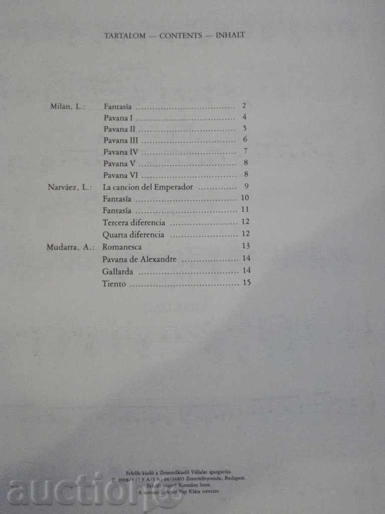 Book "RÉGI SPANYOL MUZSIKA-GITÁRRA-MOSÓCZI Miklós" -16 p. - 6 Book "RÉGI SPANYOL MUZSIKA-GITÁRRA-MOSÓCZI Miklós" -16 p. - 6