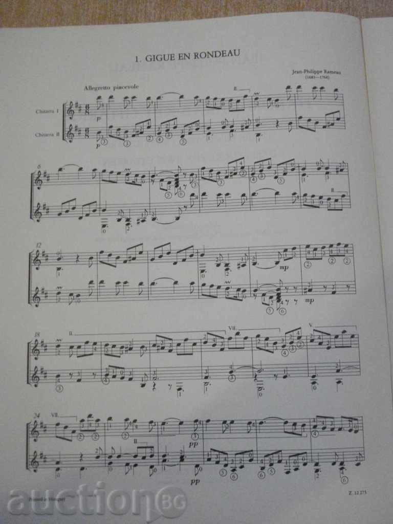 Auction Book "HÁROM DARAB KÉT GITÁRRA-JEAN-PHILIPPE REMEAU" -8 p. Auction Book "HÁROM DARAB KÉT GITÁRRA-JEAN-PHILIPPE REMEAU" -8 p.