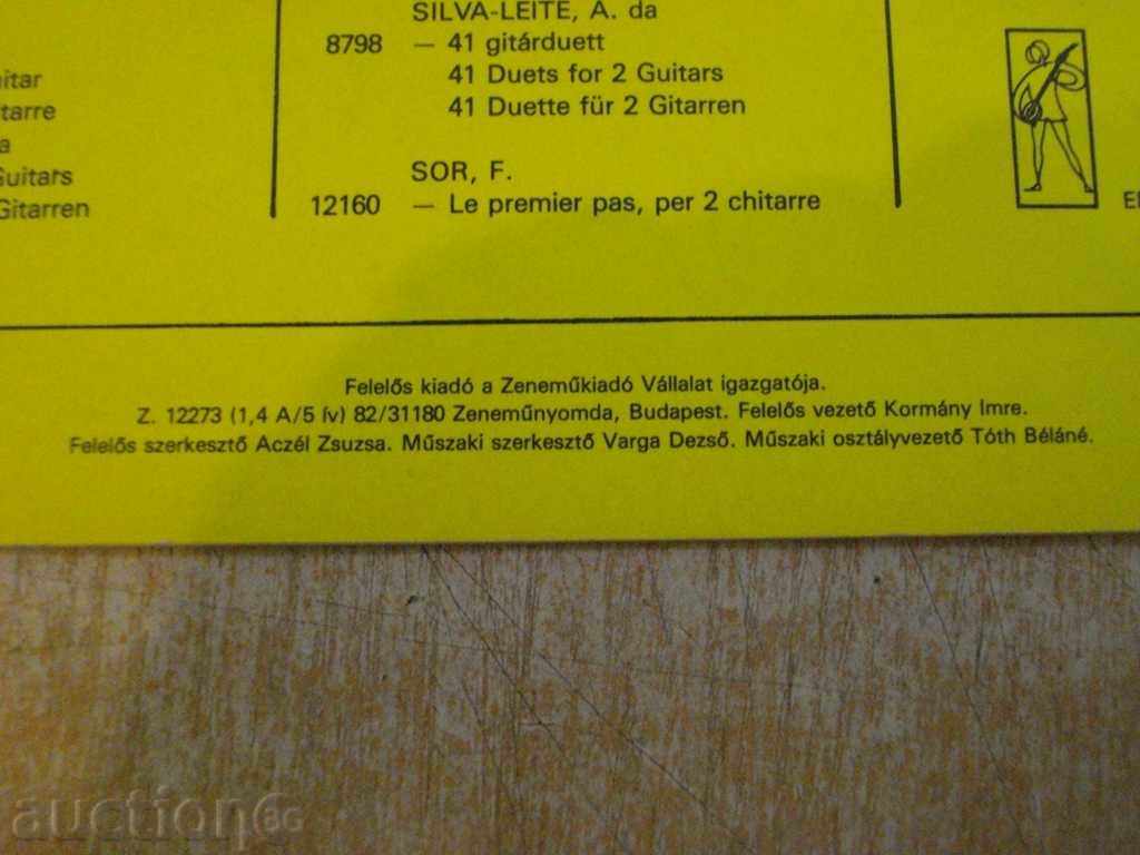 Book "HÁROM DARAB KÉT GITÁRRA-JEAN-PHILIPPE REMEAU" -8 p. - 6 Book "HÁROM DARAB KÉT GITÁRRA-JEAN-PHILIPPE REMEAU" -8 p. - 6
