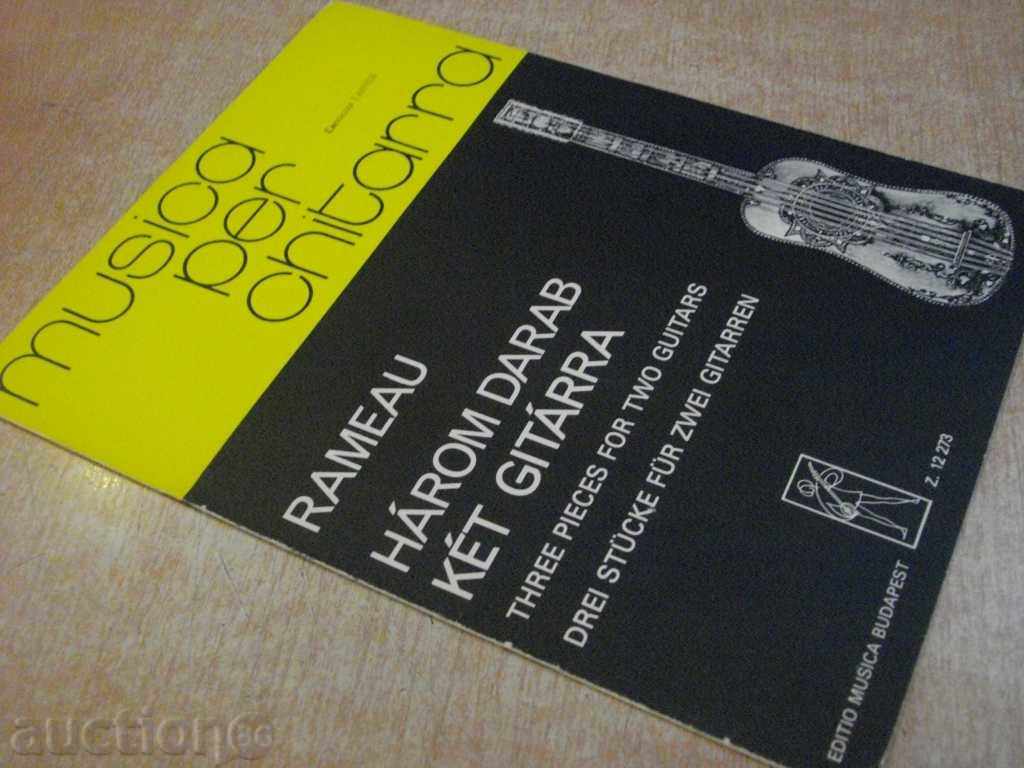 Book "HÁROM DARAB KÉT GITÁRRA-JEAN-PHILIPPE REMEAU" -8 p. - 7 Book "HÁROM DARAB KÉT GITÁRRA-JEAN-PHILIPPE REMEAU" -8 p. - 7