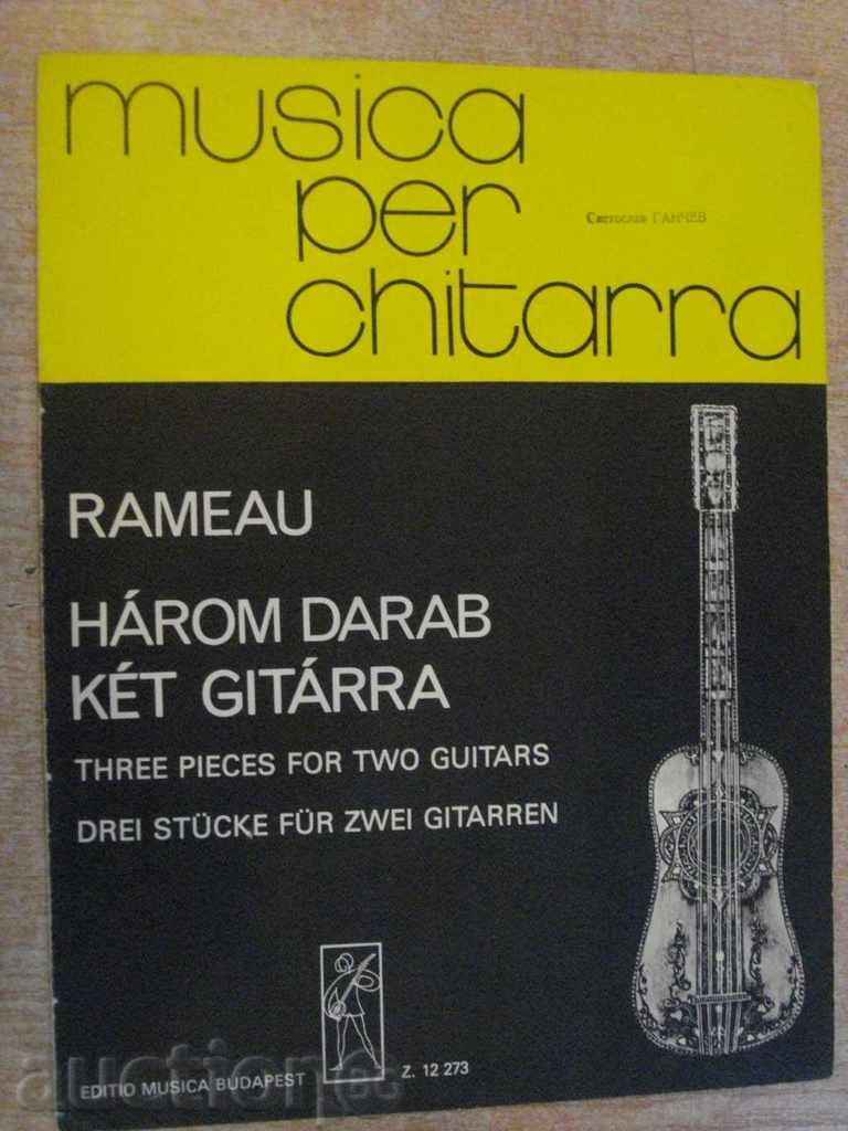 Book "HÁROM DARAB KÉT GITÁRRA-JEAN-PHILIPPE REMEAU" -8 p.