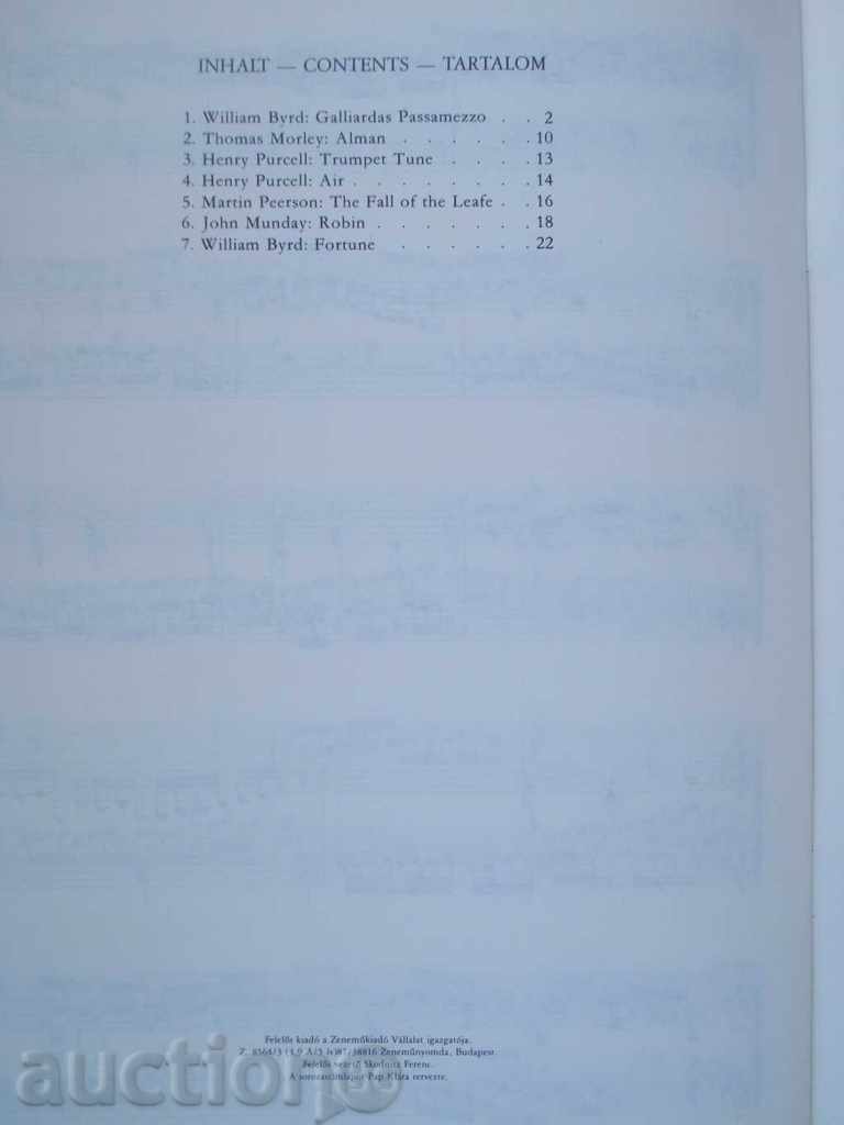 Book "RÉGI ANGOL MUZSIKA KÉT GITÁRRA-MOSÓCZI Miklós" -28p. - 6 Book "RÉGI ANGOL MUZSIKA KÉT GITÁRRA-MOSÓCZI Miklós" -28p. - 6