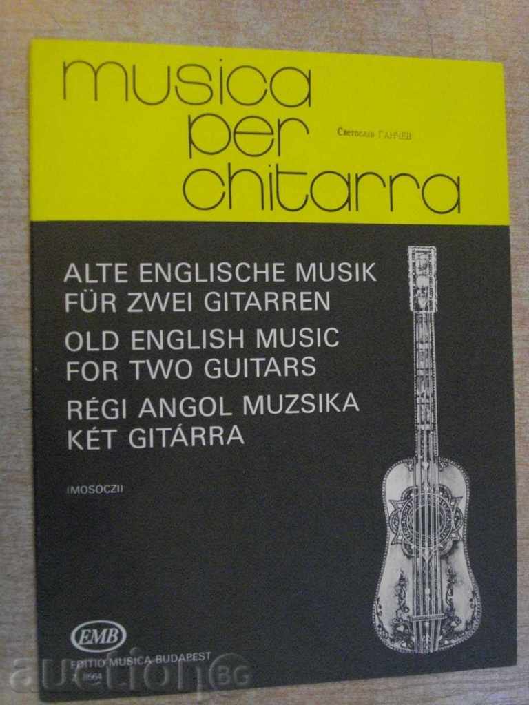 Book "RÉGI ANGOL MUZSIKA KÉT GITÁRRA-MOSÓCZI Miklós" -28p.