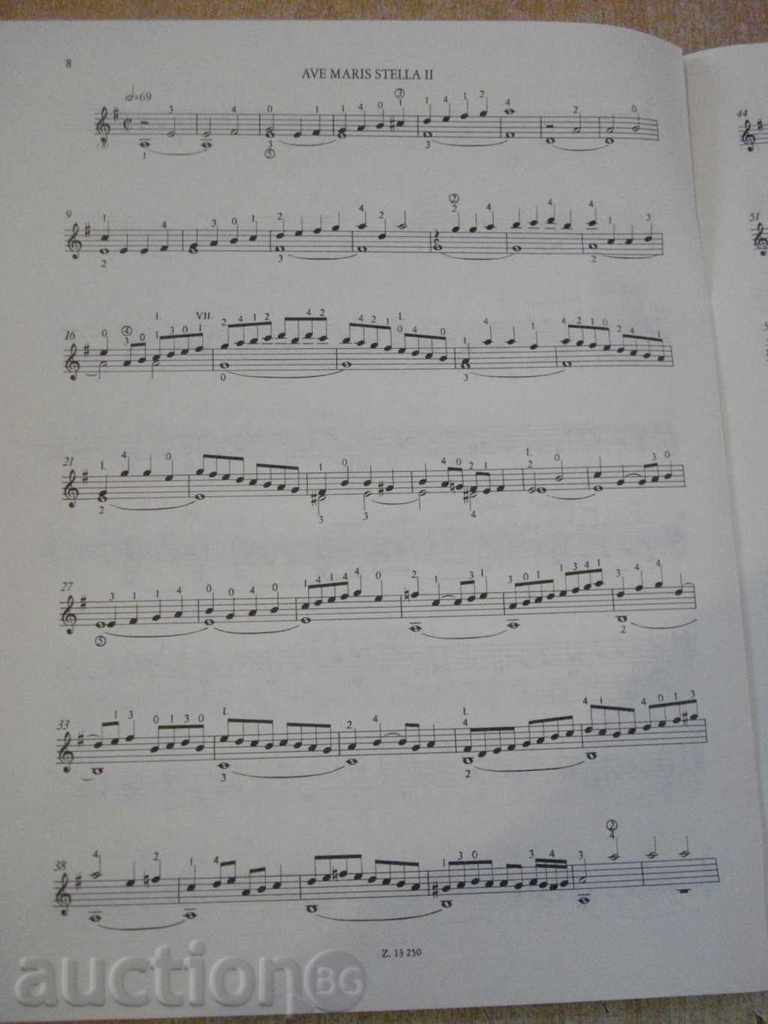 Book "NYOLC KÖNNYŰ DARAB GITÁRRA-ANTONIO DE CABEZÓN" -12p. - 5 Book "NYOLC KÖNNYŰ DARAB GITÁRRA-ANTONIO DE CABEZÓN" -12p. - 5