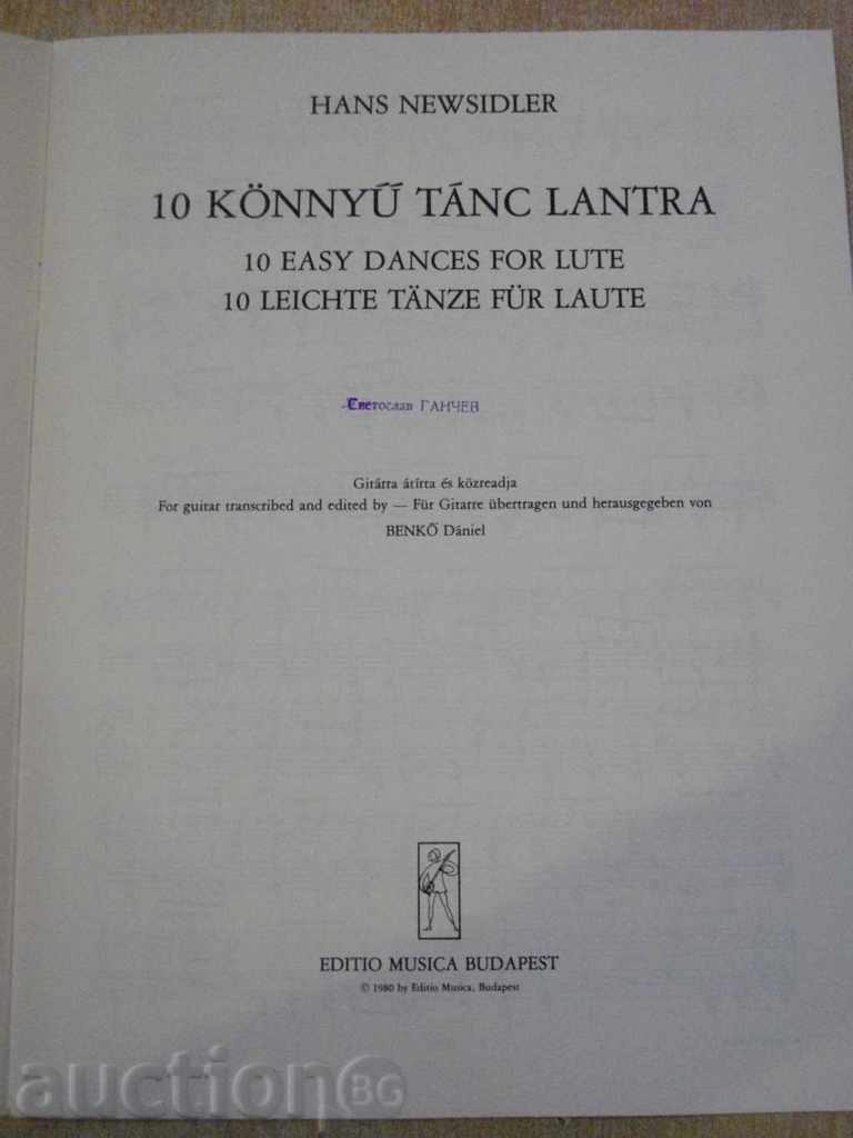 Book "10 KÖNNYŰ tánc-GITÁRRA-HANS NAWSIDLER-D.BENKŐ" -12str. cu preț 7.00 BGN | € 3.58 Book "10 KÖNNYŰ tánc-GITÁRRA-HANS NAWSIDLER-D.BENKŐ" -12str. cu preț 7.00 BGN | € 3.58