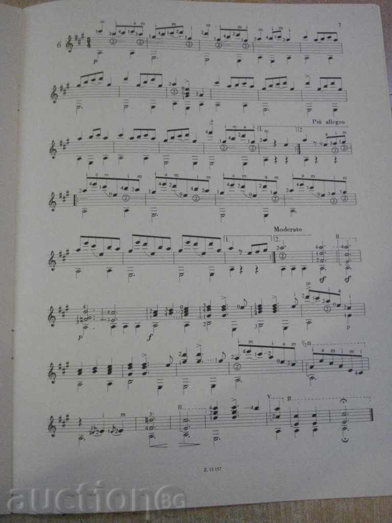 Book "6 LÄNDLER-GITÁRRA-JOHANN KASPAR MERTZ-Z.TOKOS" -8p. - 5