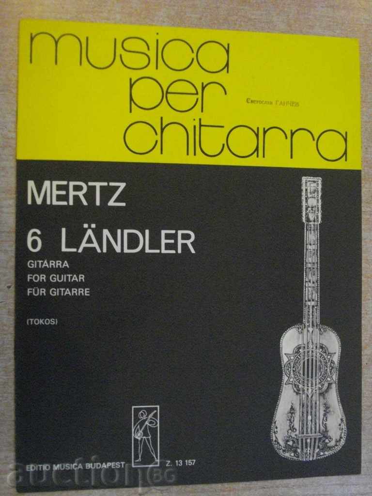 Book "6 landlerul-GITÁRRA-JOHANN KASPAR MERTZ-Z.TOKOS" -8str.