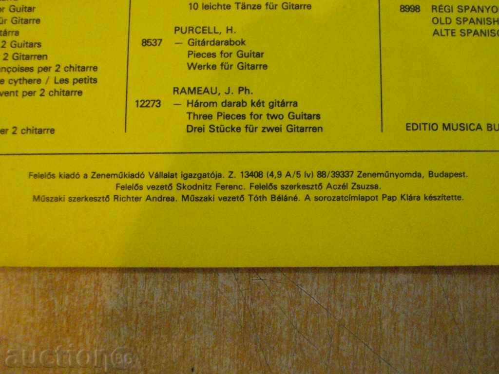 Book "GYAKORLATOK ÉS KÖNNYŰ STÍLUSTANULMÁNYOK GITÁRRA" -28str - 6