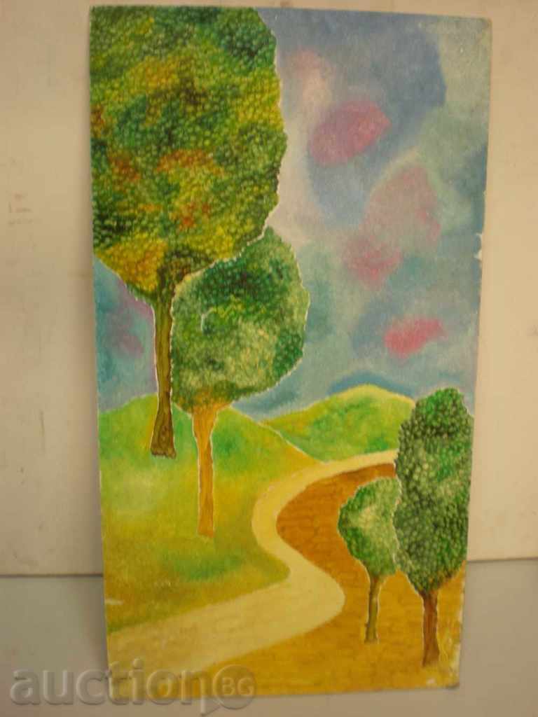 pictură, ulei, pe phaser.