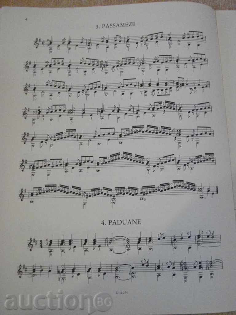 Delivery of Book "FANTASIÁK ÉS TÁNCOK-GITÁRRA-ADRIAN LE ROY" - 16 p.