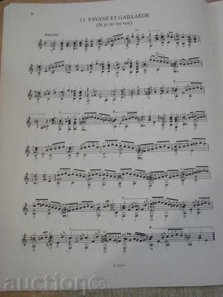 Book "FANTASIÁK ÉS TÁNCOK-GITÁRRA-ADRIAN LE ROY" - 16 p. - 5