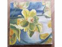 1197 Angel Angelov Flowers oil canvas signed P.35 / 36cm