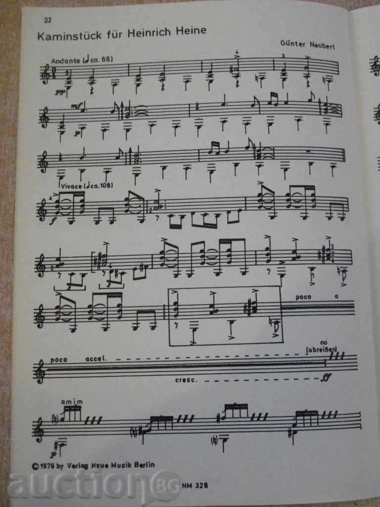 Book "GITARRE - 3 - Werner Pauli" - 24 pages - 6 Book "GITARRE - 3 - Werner Pauli" - 24 pages - 6