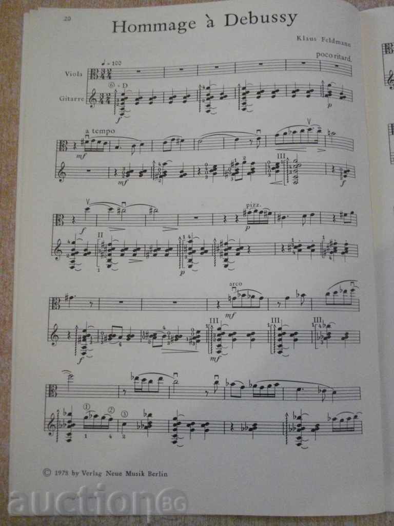 "GITARRE - 6 - Gitarre und Viola - W. Pauli" - 36 pp. - 5 "GITARRE - 6 - Gitarre und Viola - W. Pauli" - 36 pp. - 5