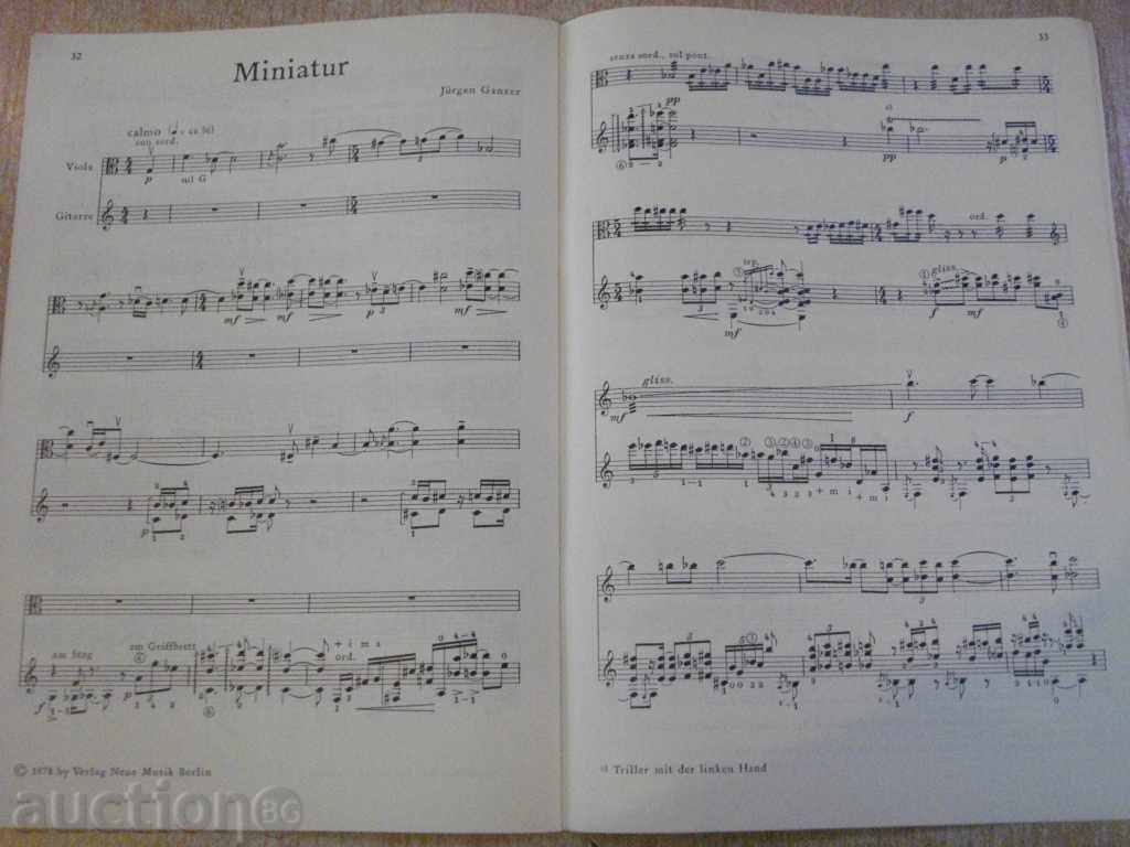 "GITARRE - 6 - Gitarre und Viola - W. Pauli" - 36 pp. - 6 "GITARRE - 6 - Gitarre und Viola - W. Pauli" - 36 pp. - 6