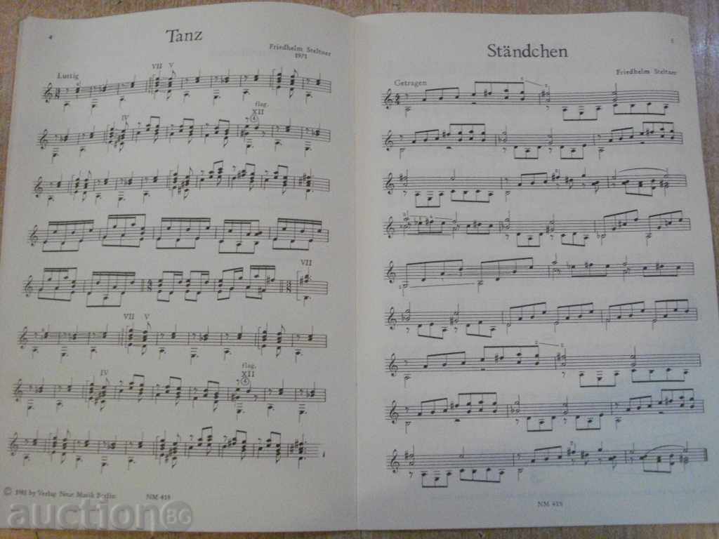 Auction The book "GITARRE - 8 - Werner Pauli" - 20 p. Auction The book "GITARRE - 8 - Werner Pauli" - 20 p.