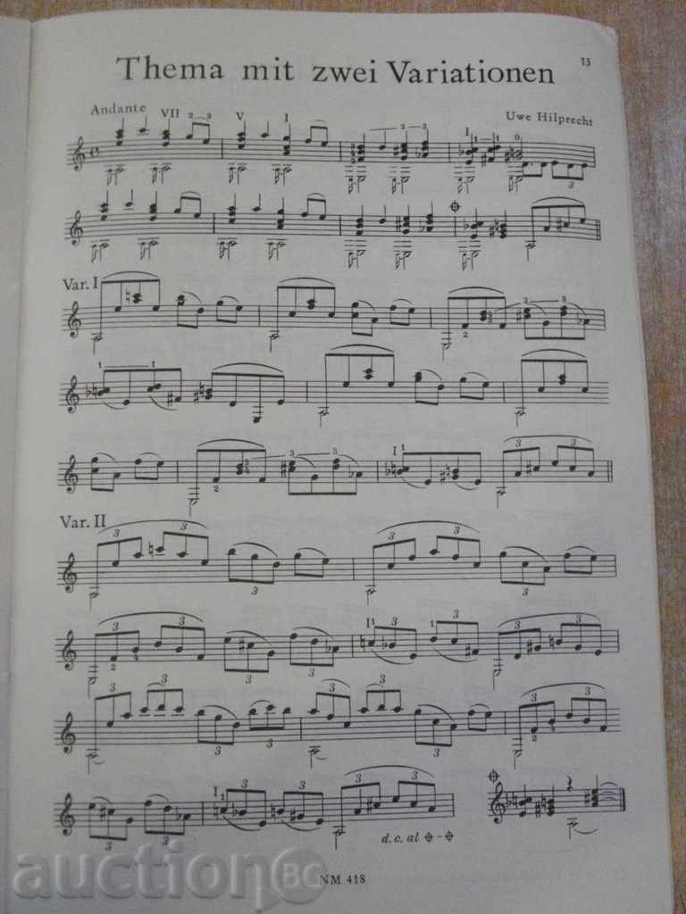 The book "GITARRE - 8 - Werner Pauli" - 20 p. - 5 The book "GITARRE - 8 - Werner Pauli" - 20 p. - 5