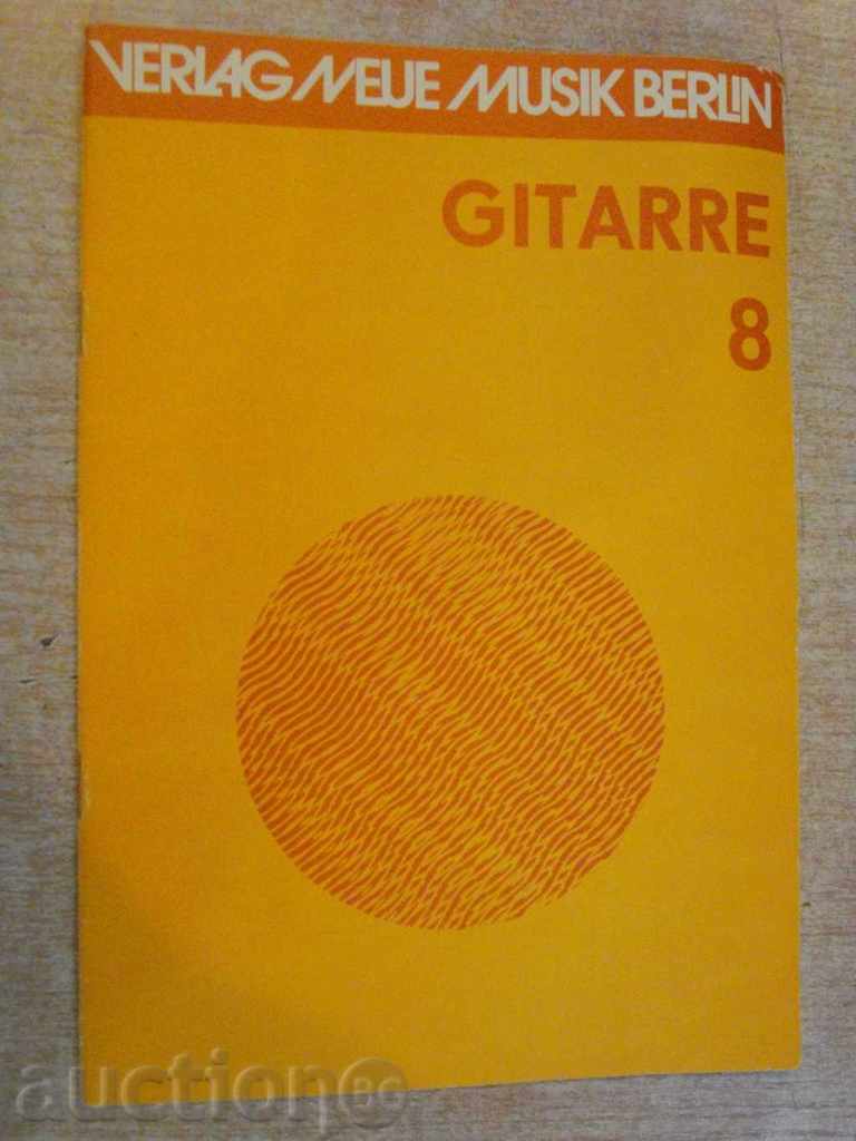 The book "GITARRE - 8 - Werner Pauli" - 20 p.
