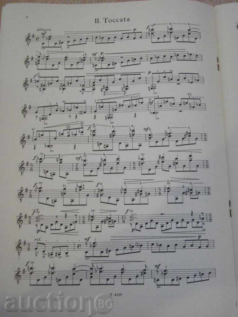 Book "baroque in blue-Suite für Gitarre solo-A.Asriel" -8p - 6 Book "baroque in blue-Suite für Gitarre solo-A.Asriel" -8p - 6