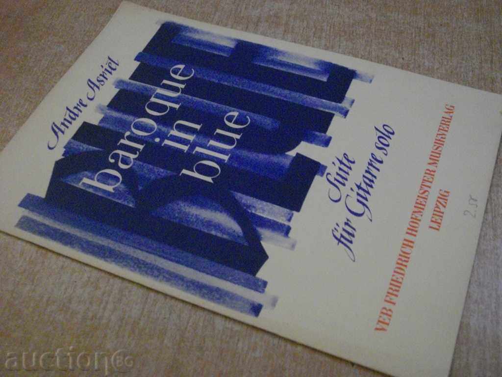 Book "baroque in blue-Suite für Gitarre solo-A.Asriel" -8p - 7 Book "baroque in blue-Suite für Gitarre solo-A.Asriel" -8p - 7