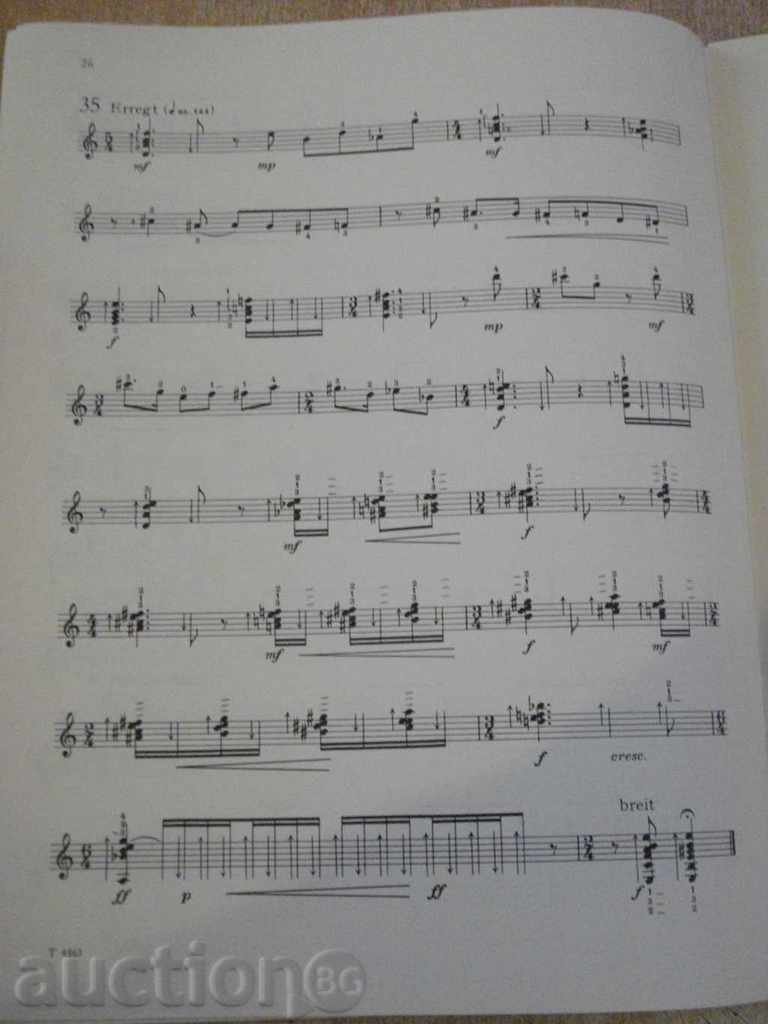 The book "35 Rasgueado-Studien für Gitarre-Franz Just" -26 pp. - 6 The book "35 Rasgueado-Studien für Gitarre-Franz Just" -26 pp. - 6