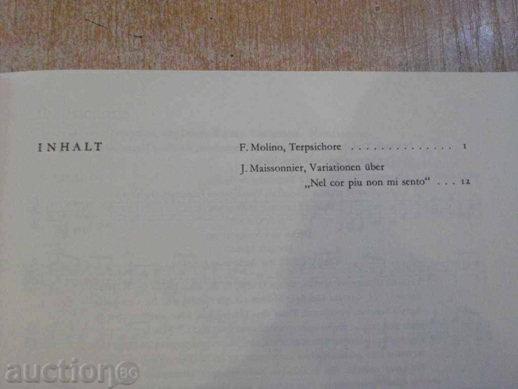 The book "Französische Gitarremusik des 19.Jahrhunderst" -16 p with price 7.00 BGN | € 3.58