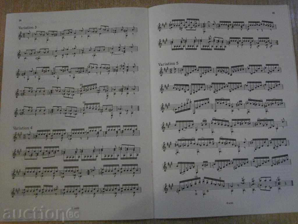 The book "Französische Gitarremusik des 19.Jahrhunderst" -16 p - 5