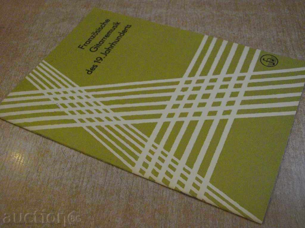 The book "Französische Gitarremusik des 19.Jahrhunderst" -16 p - 7