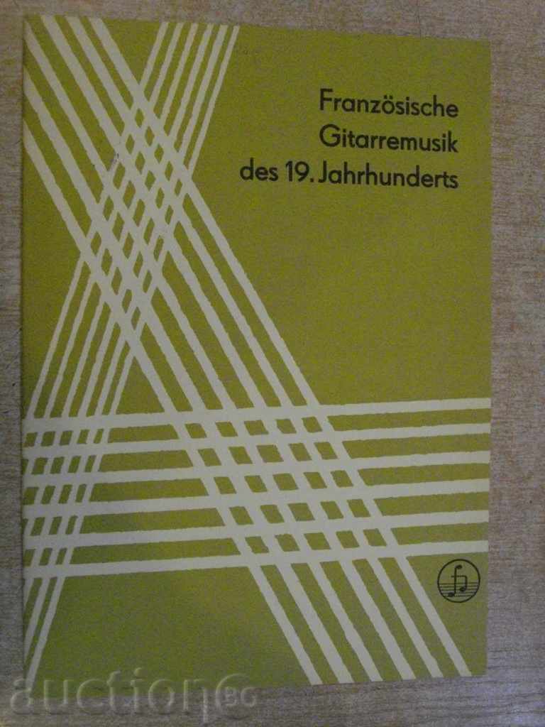 The book "Französische Gitarremusik des 19.Jahrhunderst" -16 p
