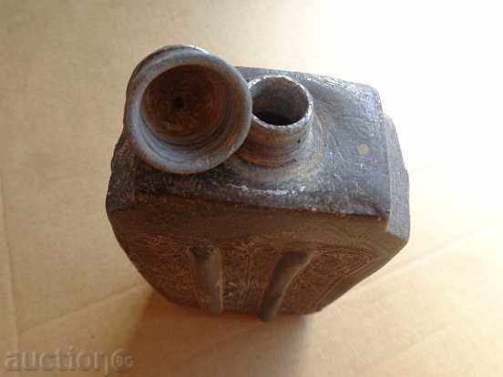 Renaissance tin-lead pavour, vitalenik, metal vessel - 5