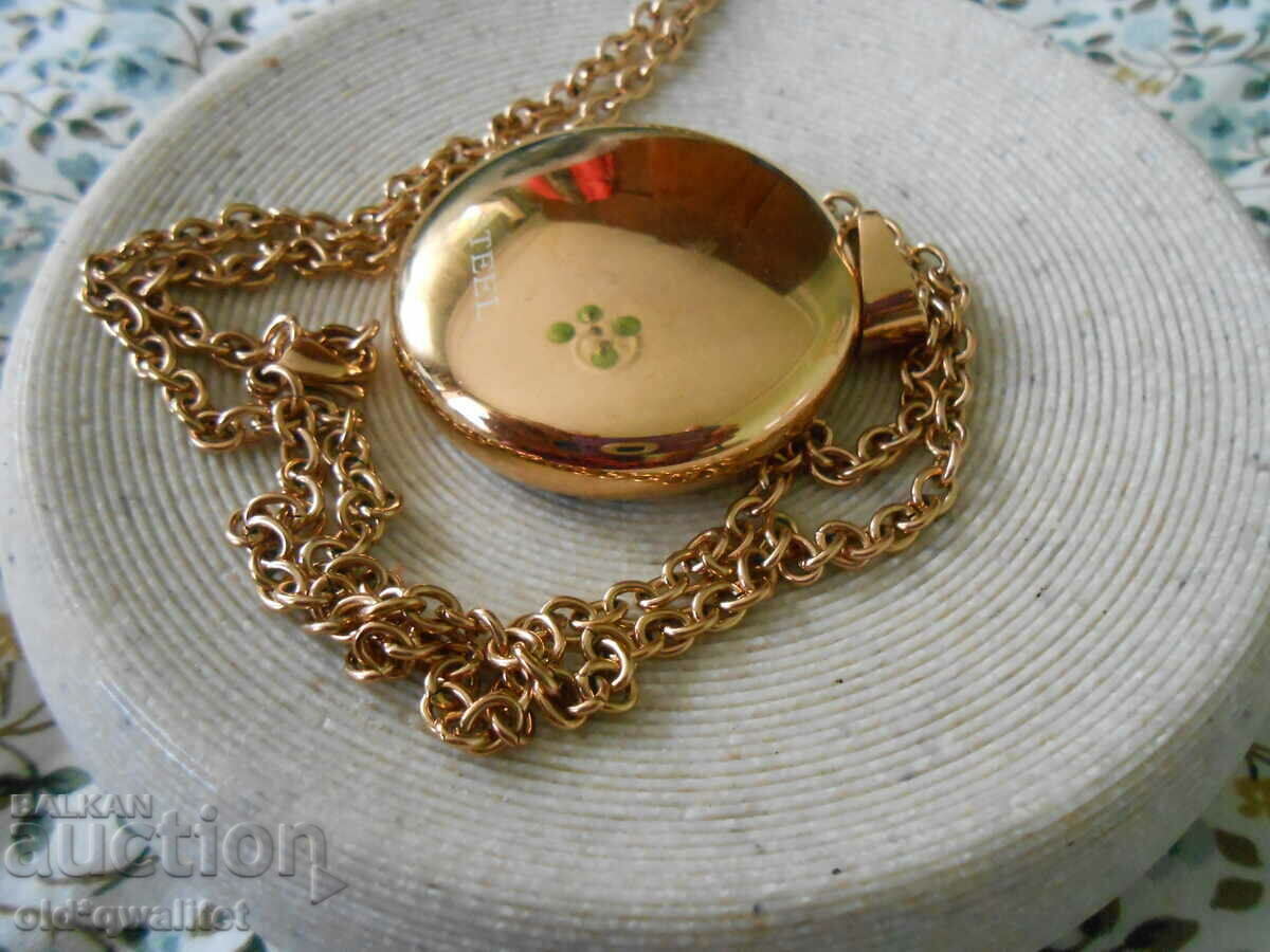 Beautiful necklace with rose gilding and enamel - 5 Beautiful necklace with rose gilding and enamel - 5