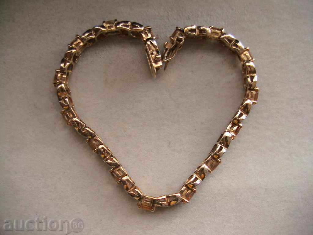 BRĂȚARĂ ATRACTIVĂ DIN ARGINT cu CITRIN și DIAMANTE cu preț € 664.68 | 1300.00 BGN BRĂȚARĂ ATRACTIVĂ DIN ARGINT cu CITRIN și DIAMANTE cu preț € 664.68 | 1300.00 BGN