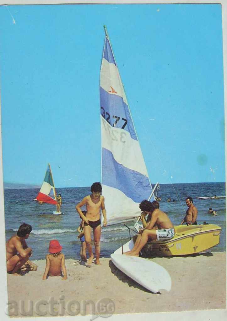 Card - coasta bulgară a Mării Negre - 1990