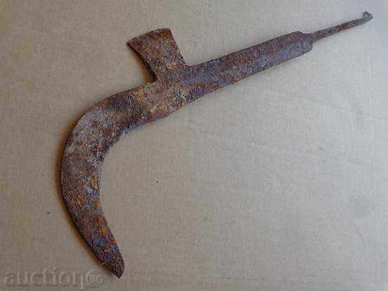 Стар ръчнокован косер, ковано желязо - 6