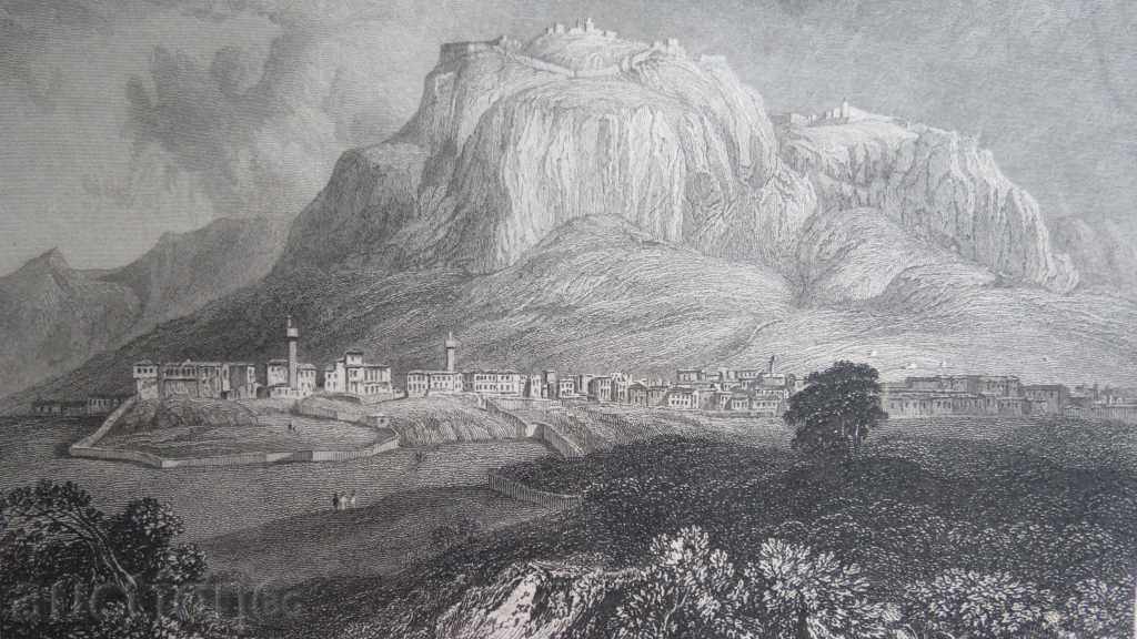 STARA gravura - secolul al 19-lea - CORINTH